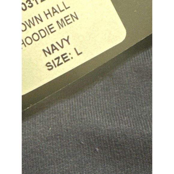 Quiksilver Hoodie Pullover Surf Skate Graphic Logo Navy Blue Mens Large - Picture 7 of 7